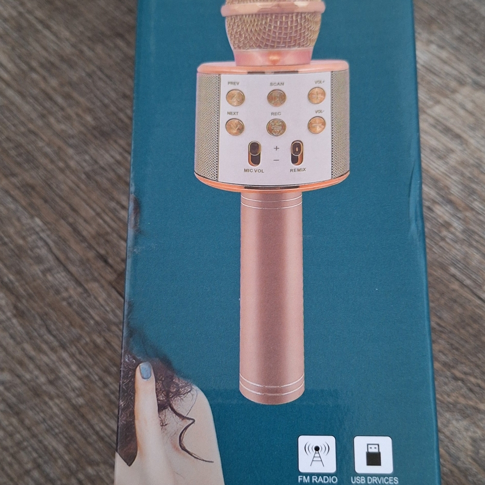 Rose Gold Wireless Karaoke Microphone - NIB